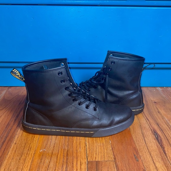 Dr Martens “Sheridan” High Top Boot. Black Matte Synthetic Material. Size W 10. - Picture 4 of 16